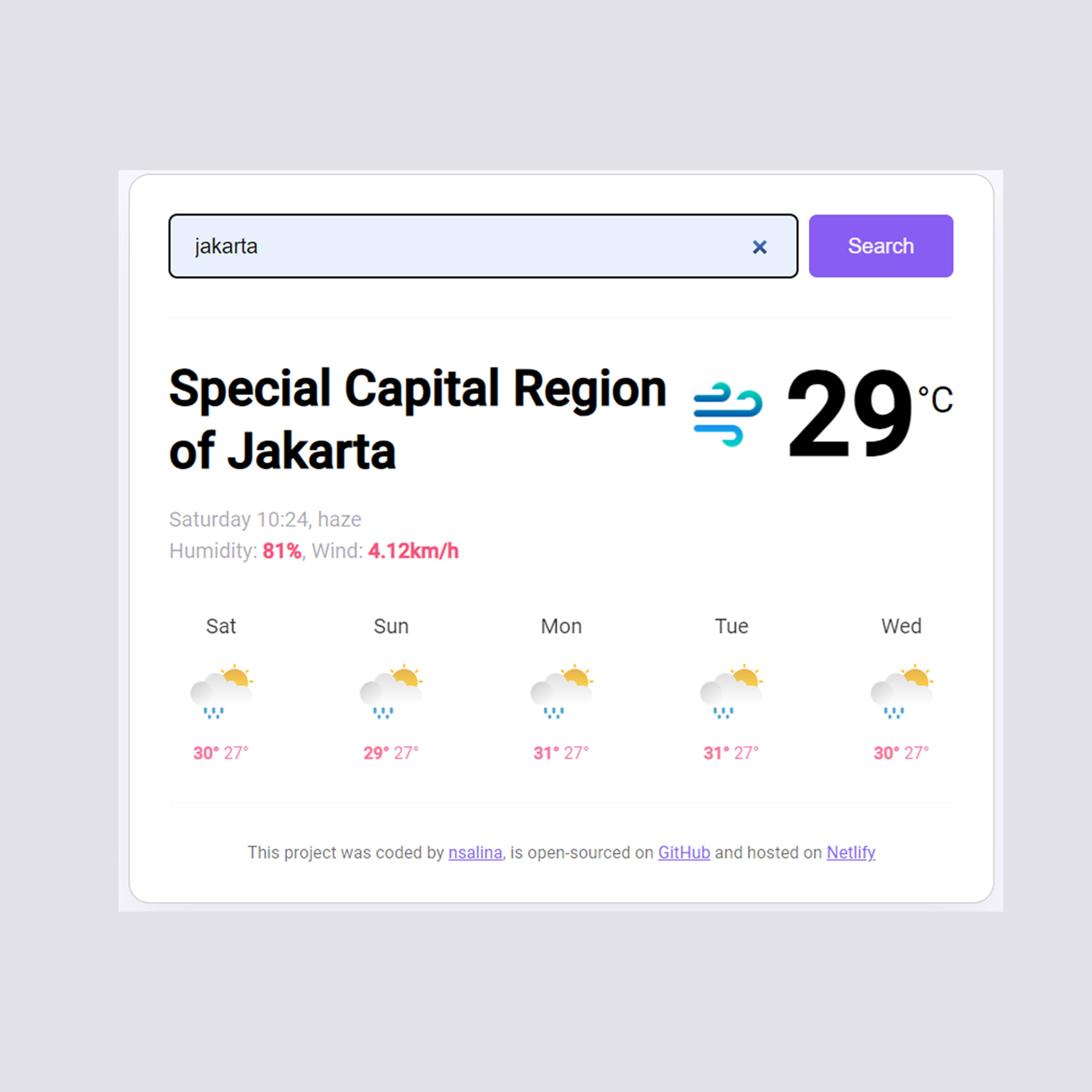 weather app image preview